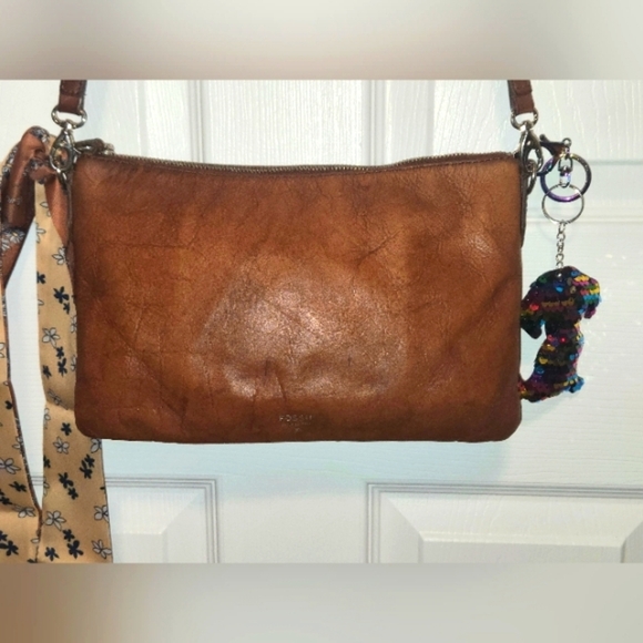 Fossil Handbags - Fossil Leather Purse Crossbody Adjustable Strap